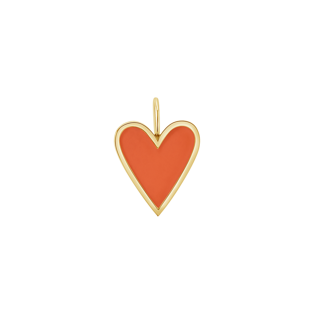 Enamel Heart Charm J6202