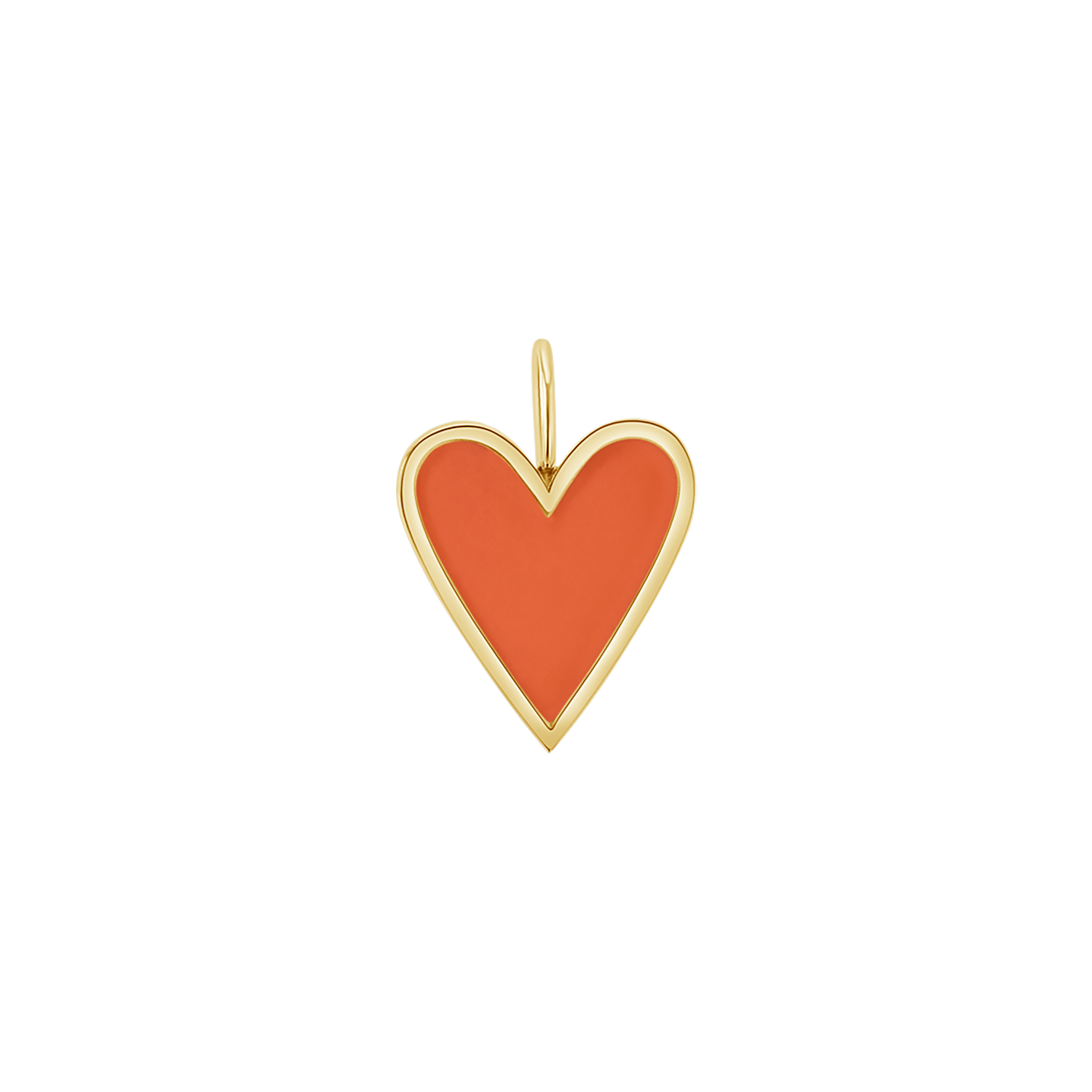 Enamel Heart Charm J6202