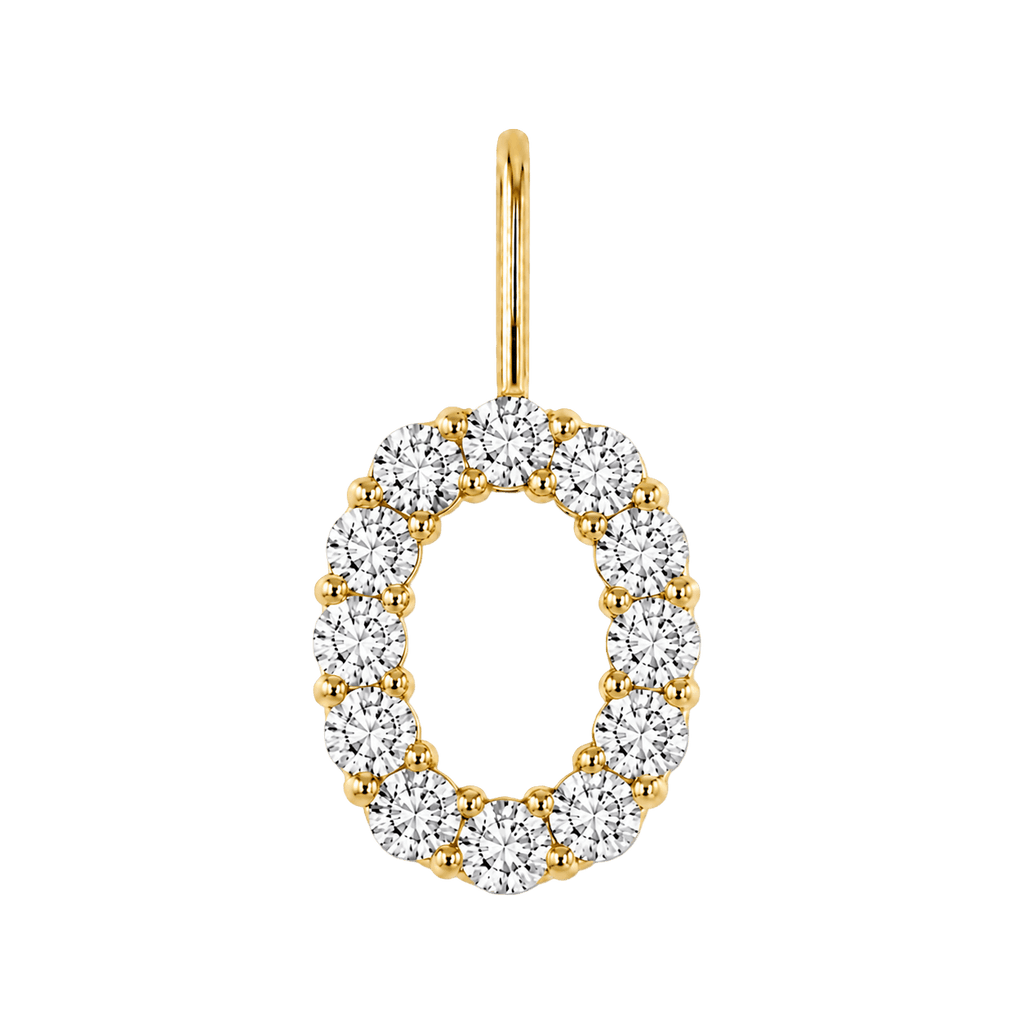 Diamond Initial Charm E118016