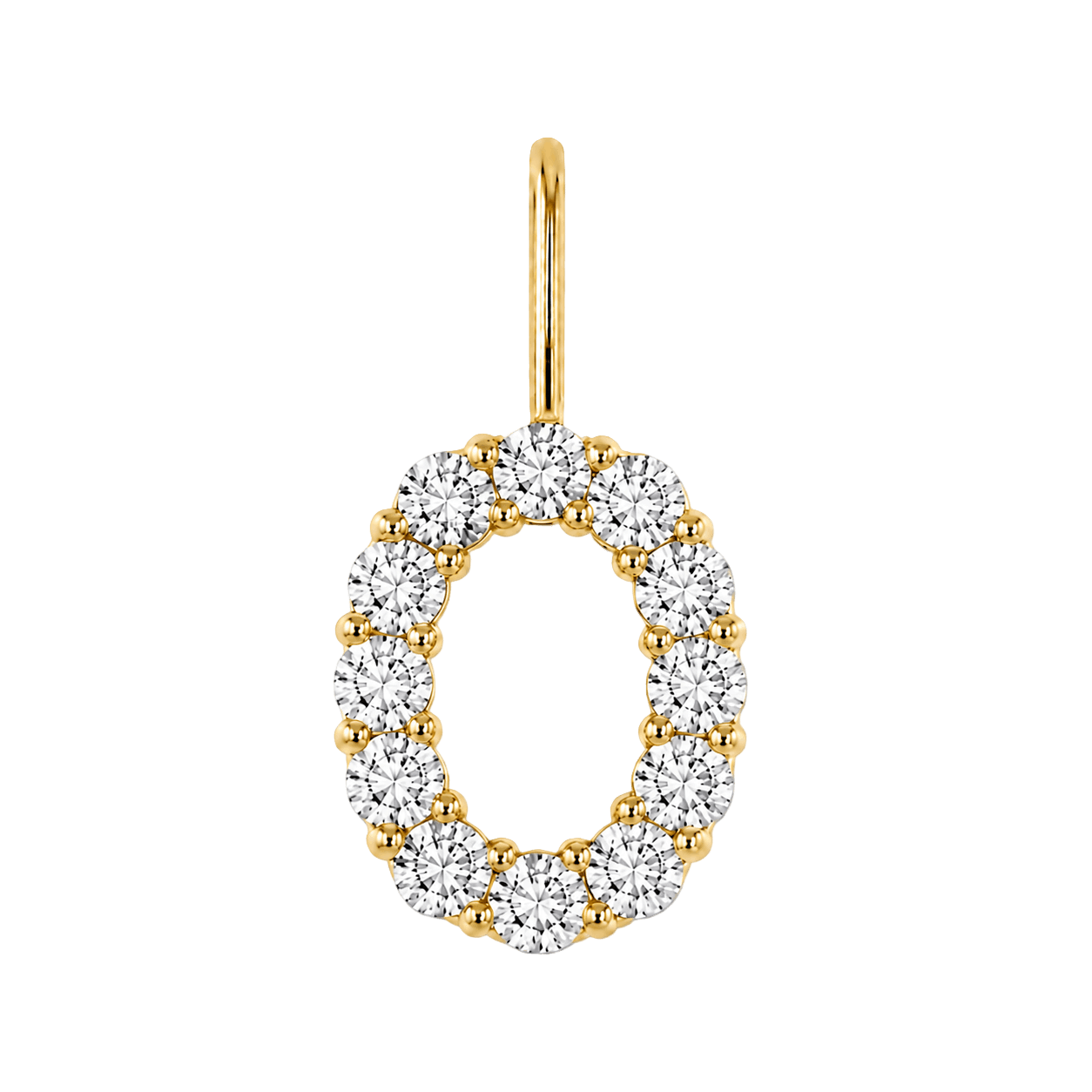Diamond Initial Charm E118016