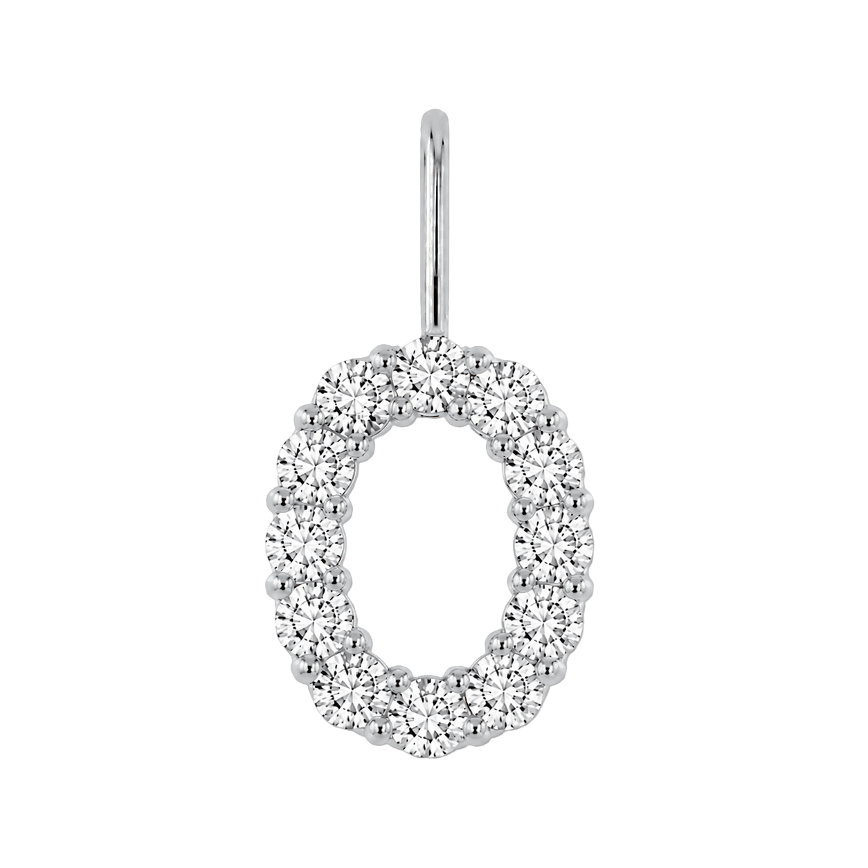 Diamond Initial Charm E118016