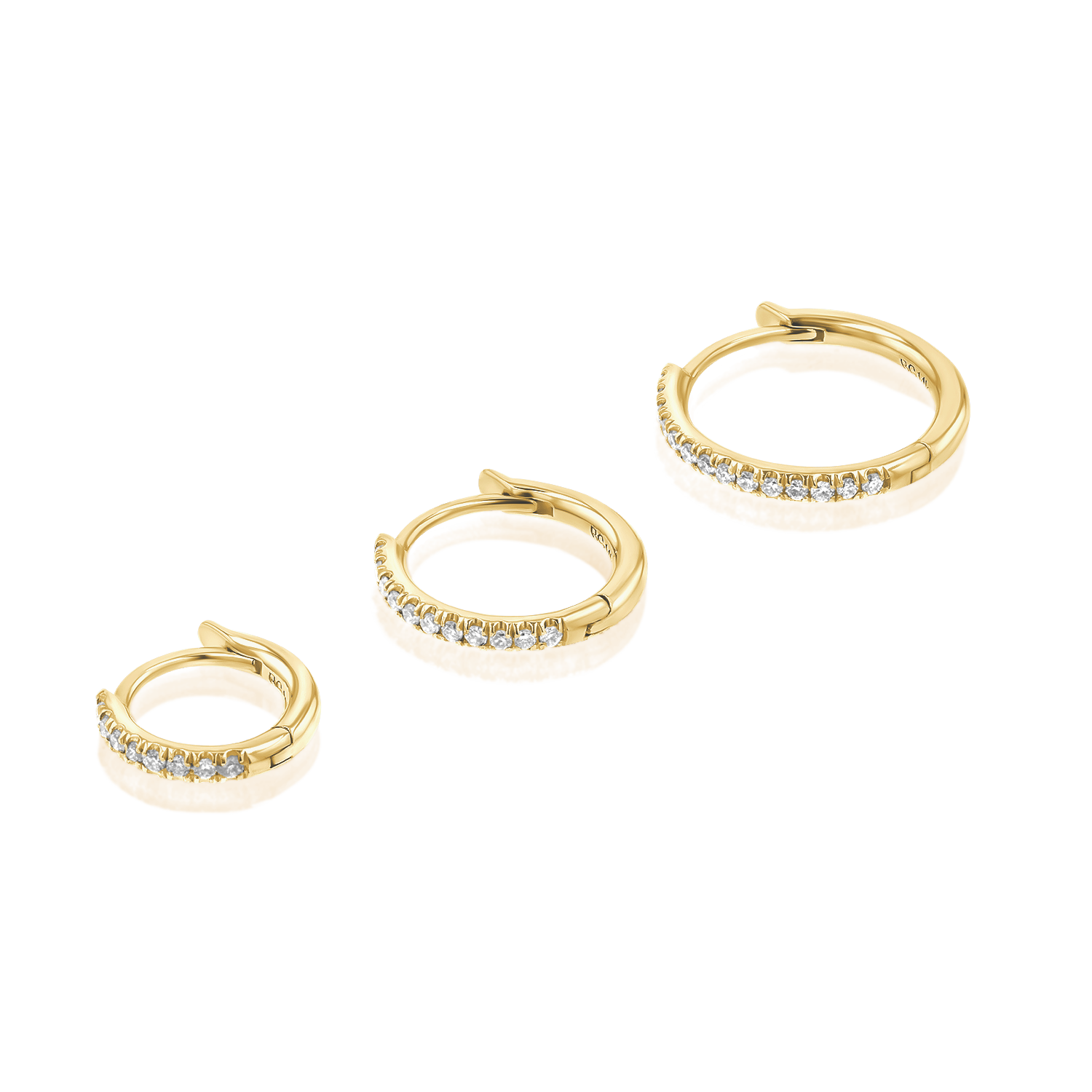 Diamond Huggie Hoop Earrings B213630