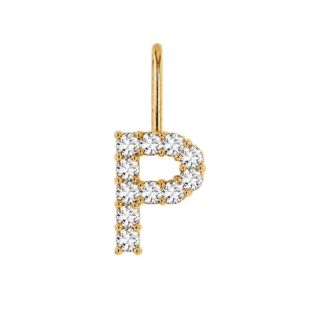 Diamond Initial Charm E118016