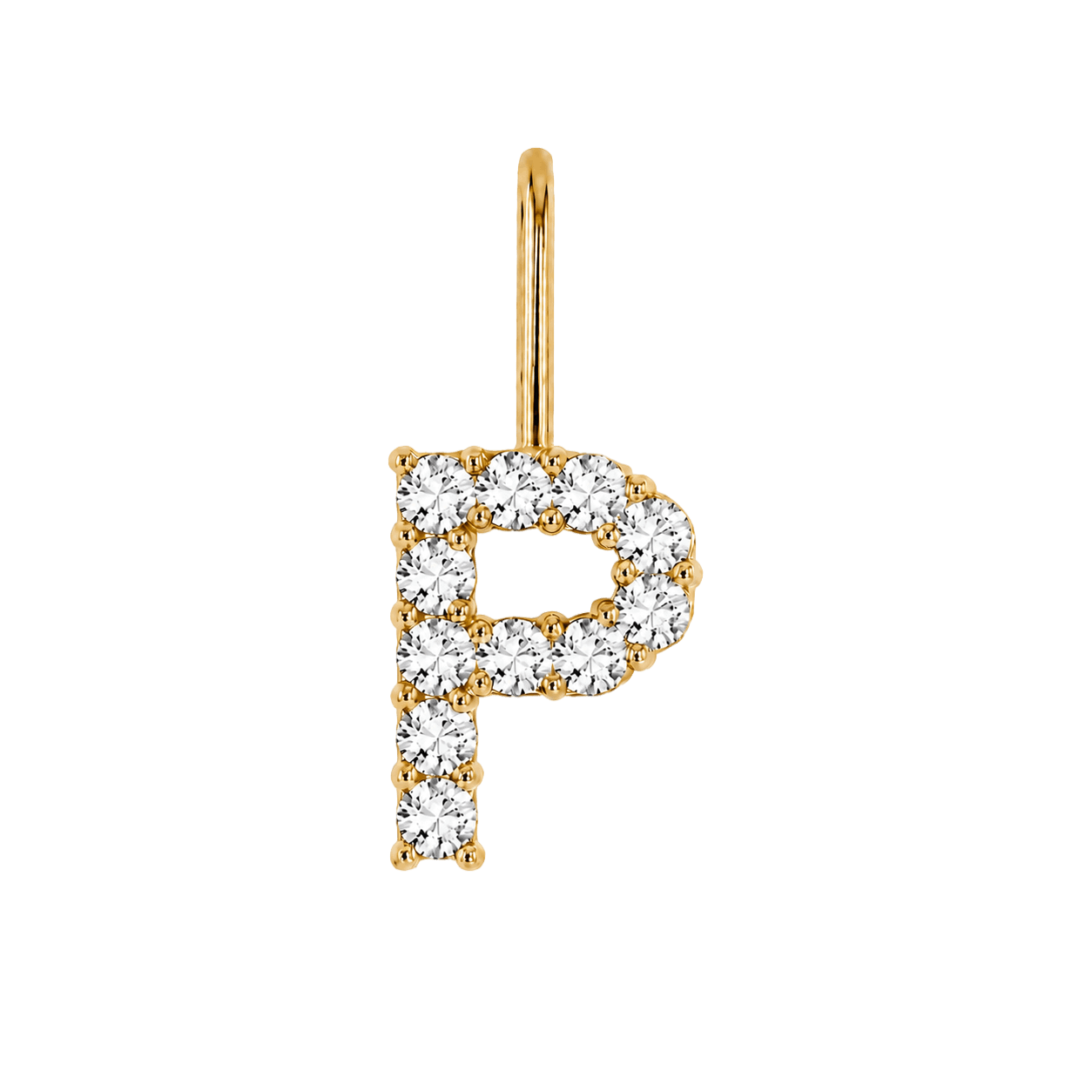 Diamond Initial Charm E118016