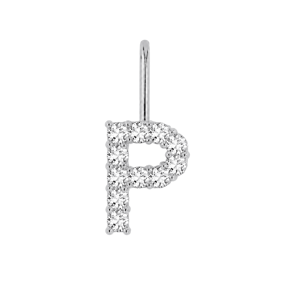 Diamond Initial Charm E118016