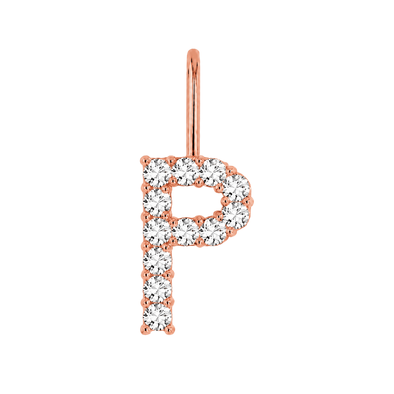 Diamond Initial Charm E118016