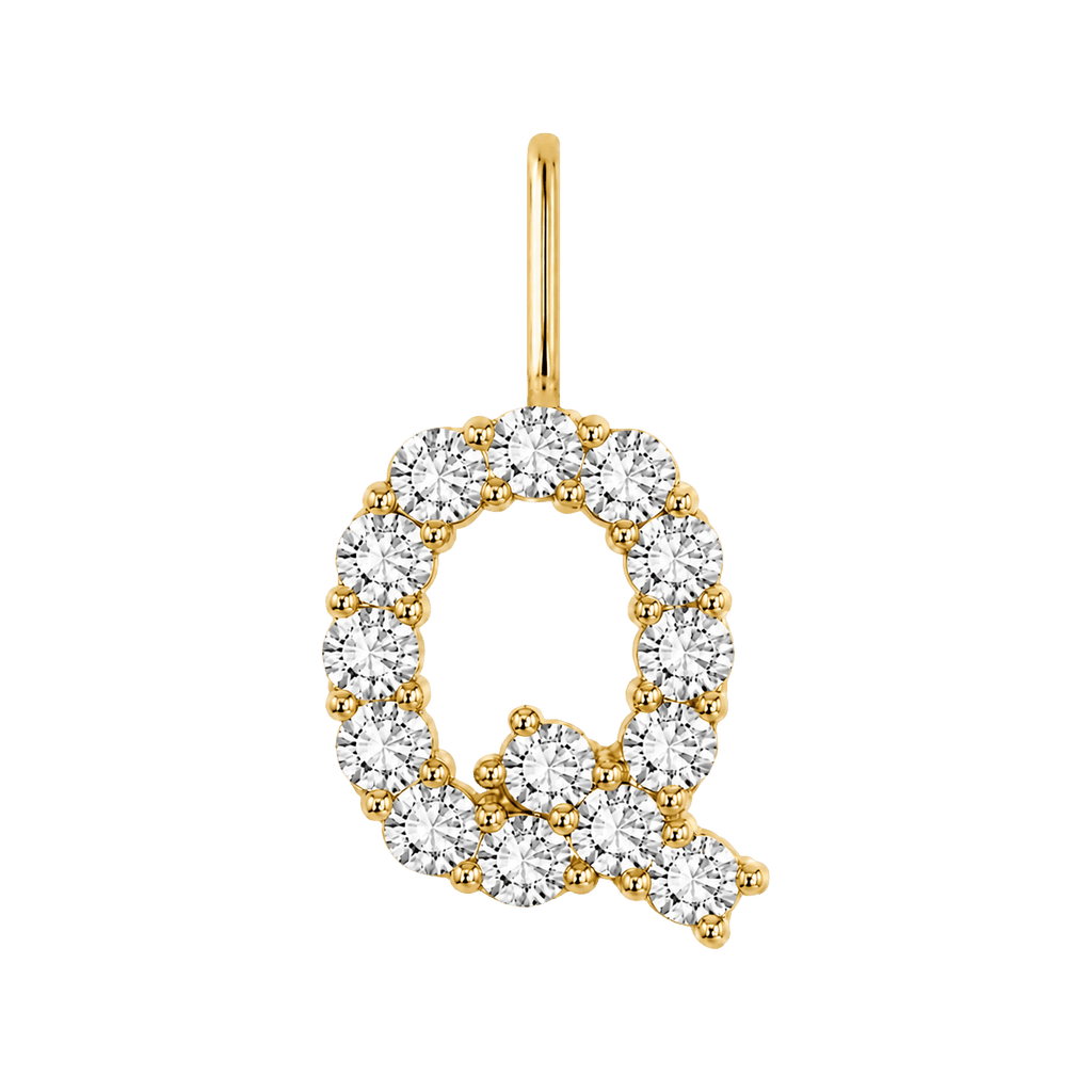 Diamond Initial Charm E118016