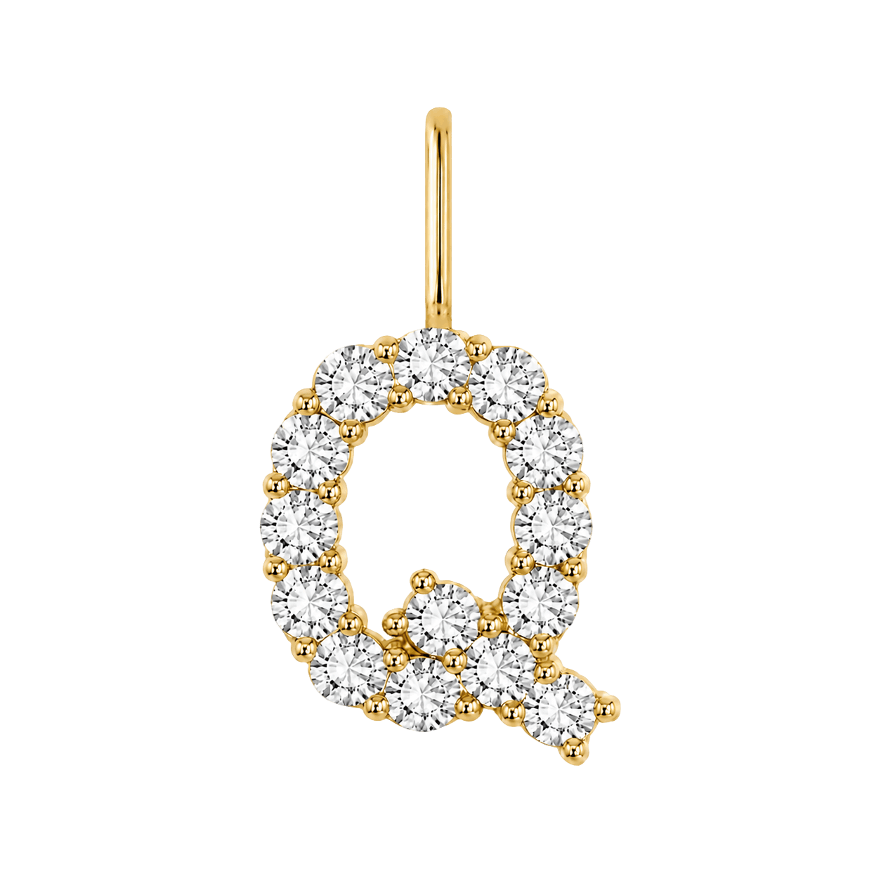 Diamond Initial Charm E118016