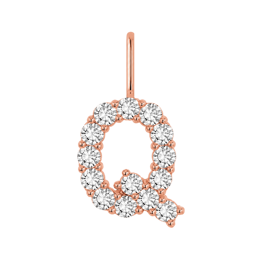 Diamond Initial Charm E118016