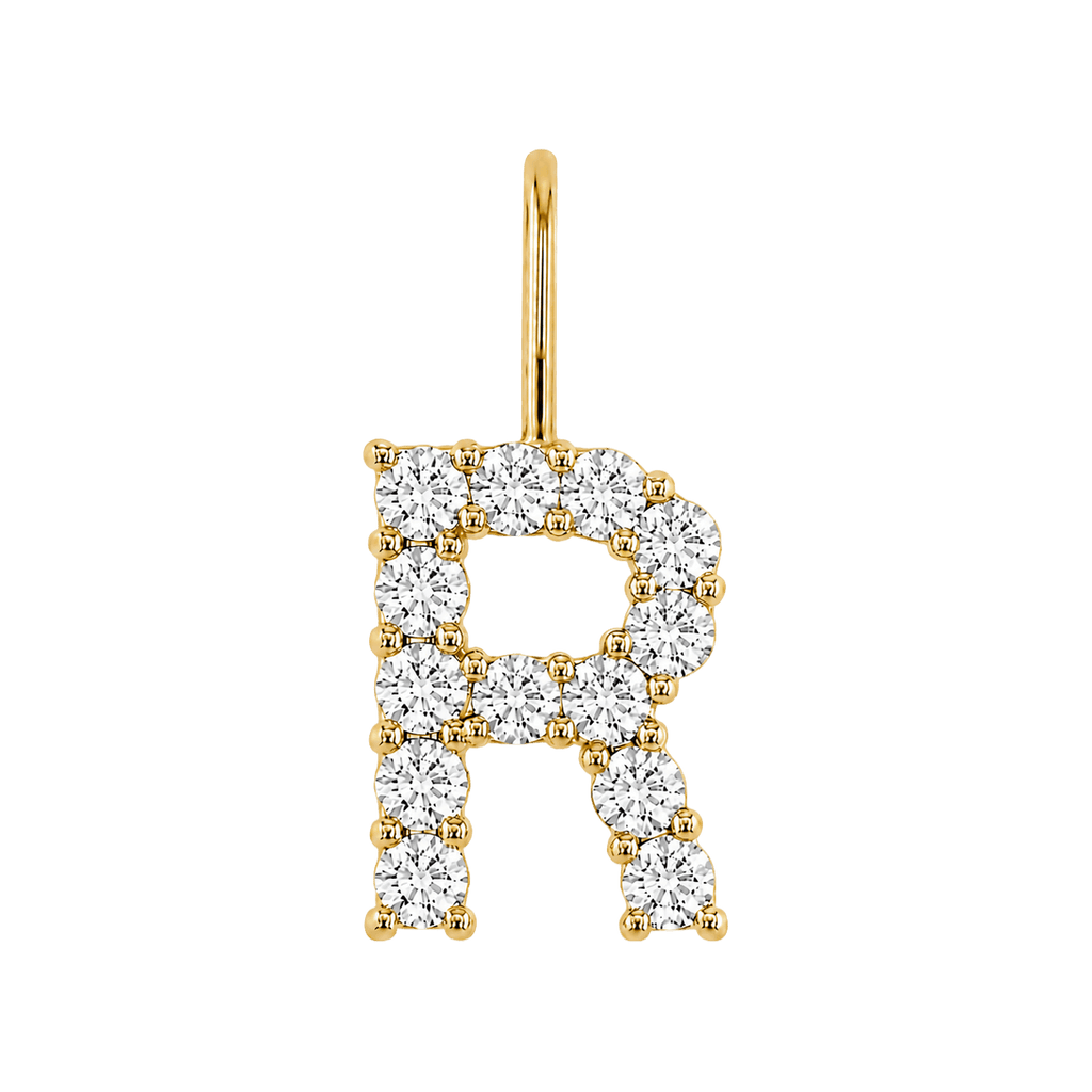 Diamond Initial Charm E118016