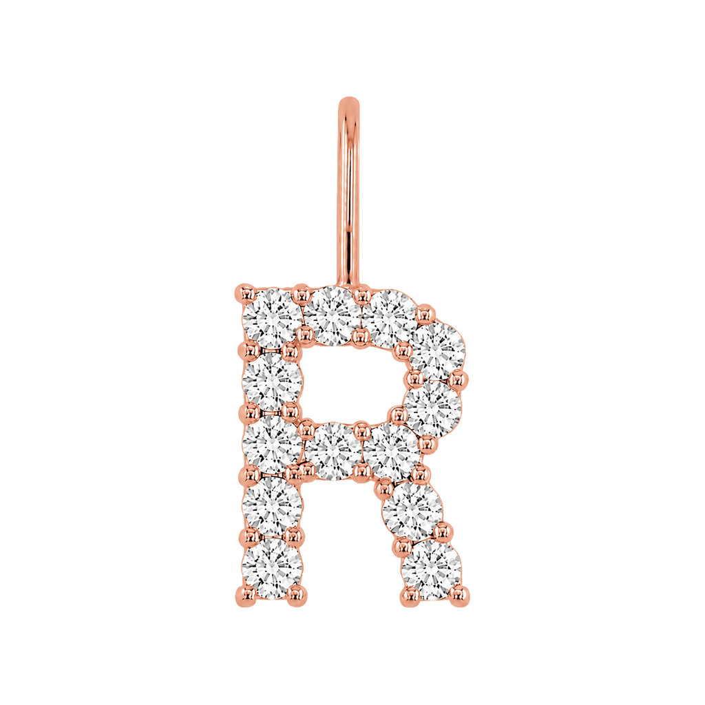 Diamond Initial Charm E118016
