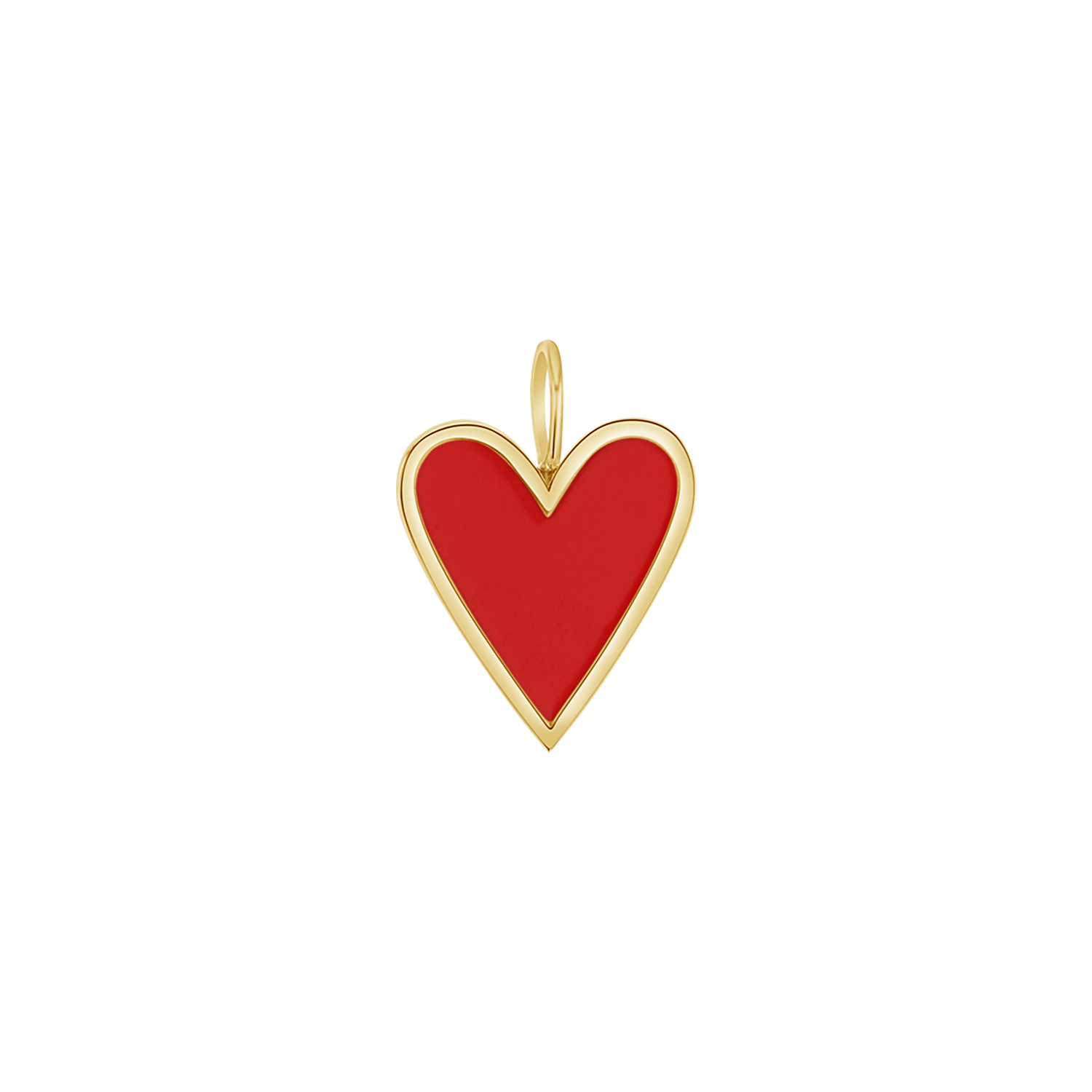Enamel Heart Charm J6202