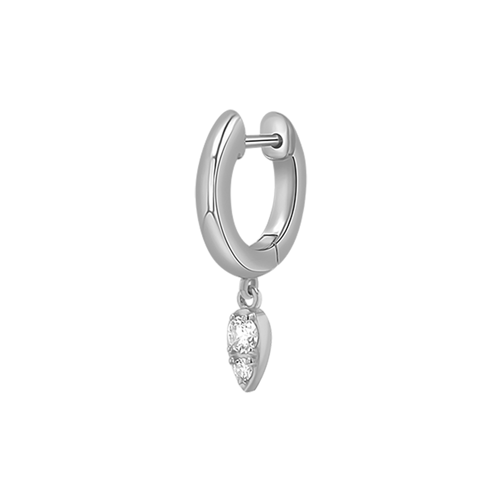 Pear Shaped Diamond Drop Huggies V94443