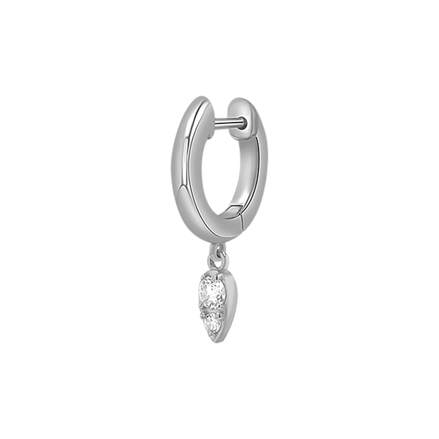 Pear Shaped Diamond Drop Huggies V94443