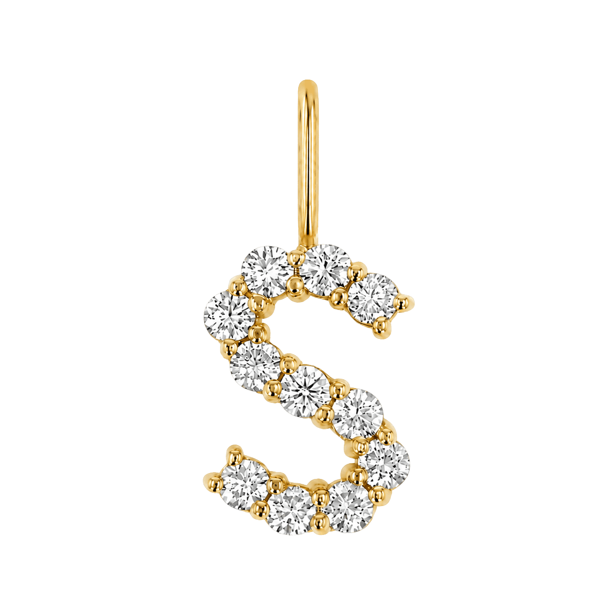 Diamond Initial Charm E118016
