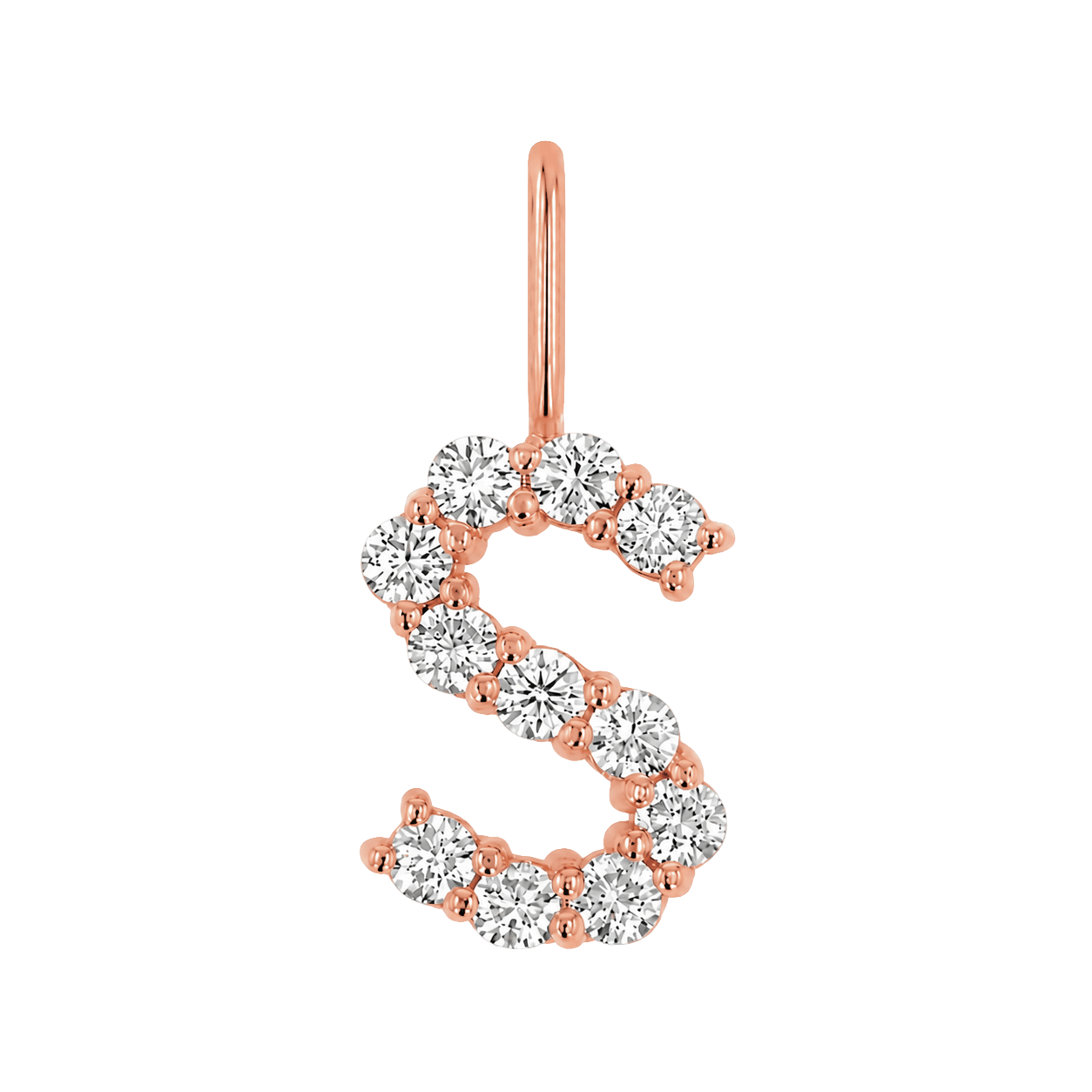 Diamond Initial Charm E118016