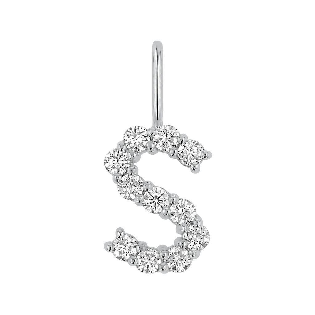 Diamond Initial Charm E118016