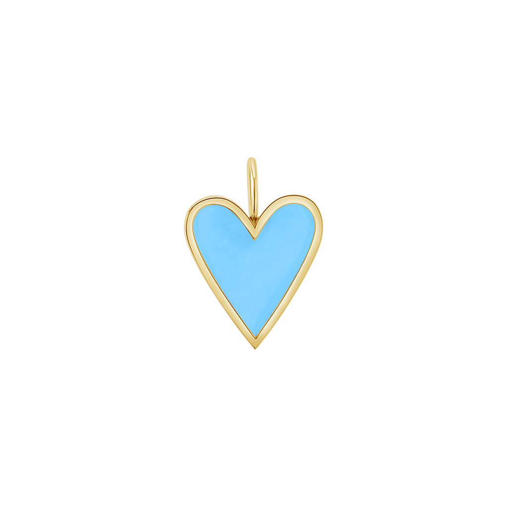 Enamel Heart Charm J6202