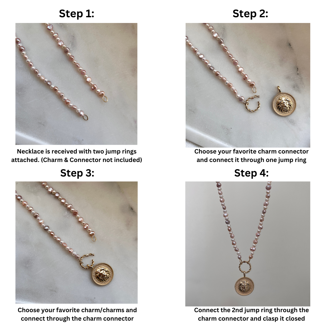 Pearl Connector Necklace X344