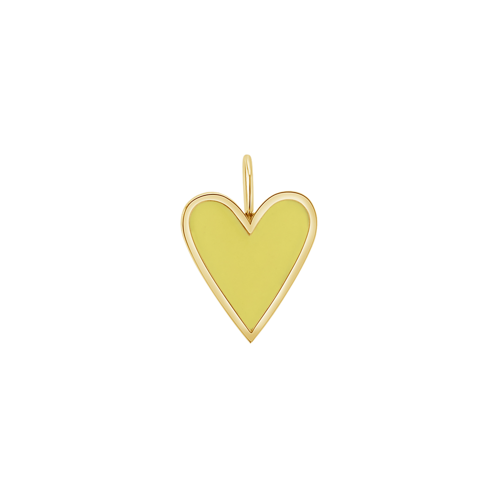 Enamel Heart Charm J6202
