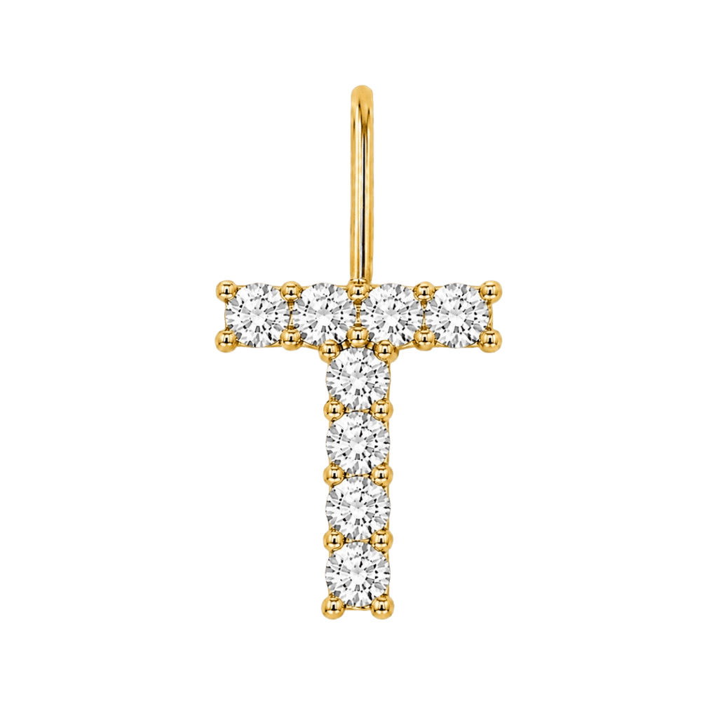 Diamond Initial Charm E118016