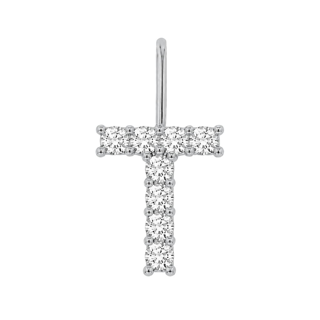 Diamond Initial Charm E118016