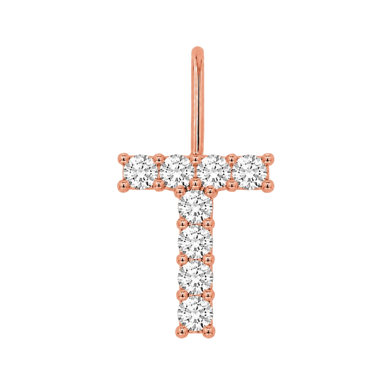 Diamond Initial Charm E118016