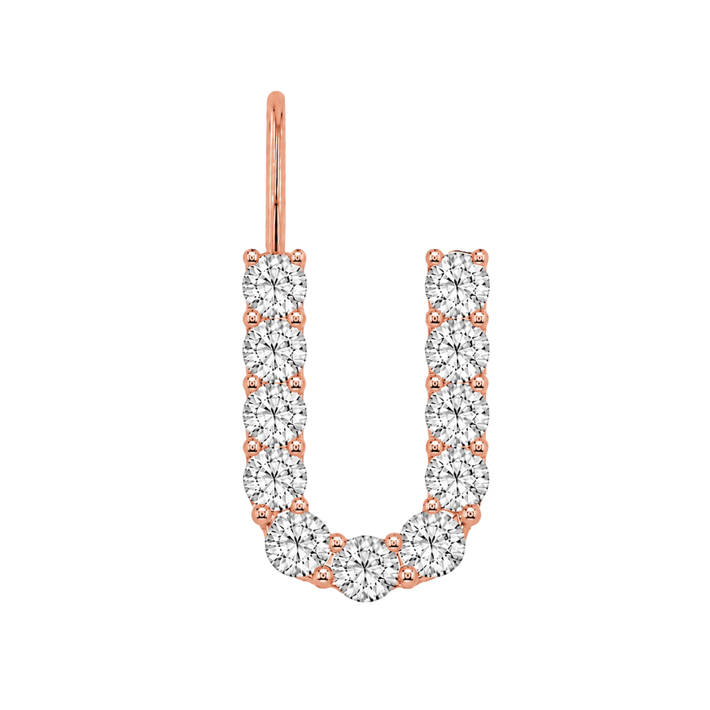 Diamond Initial Charm E118016