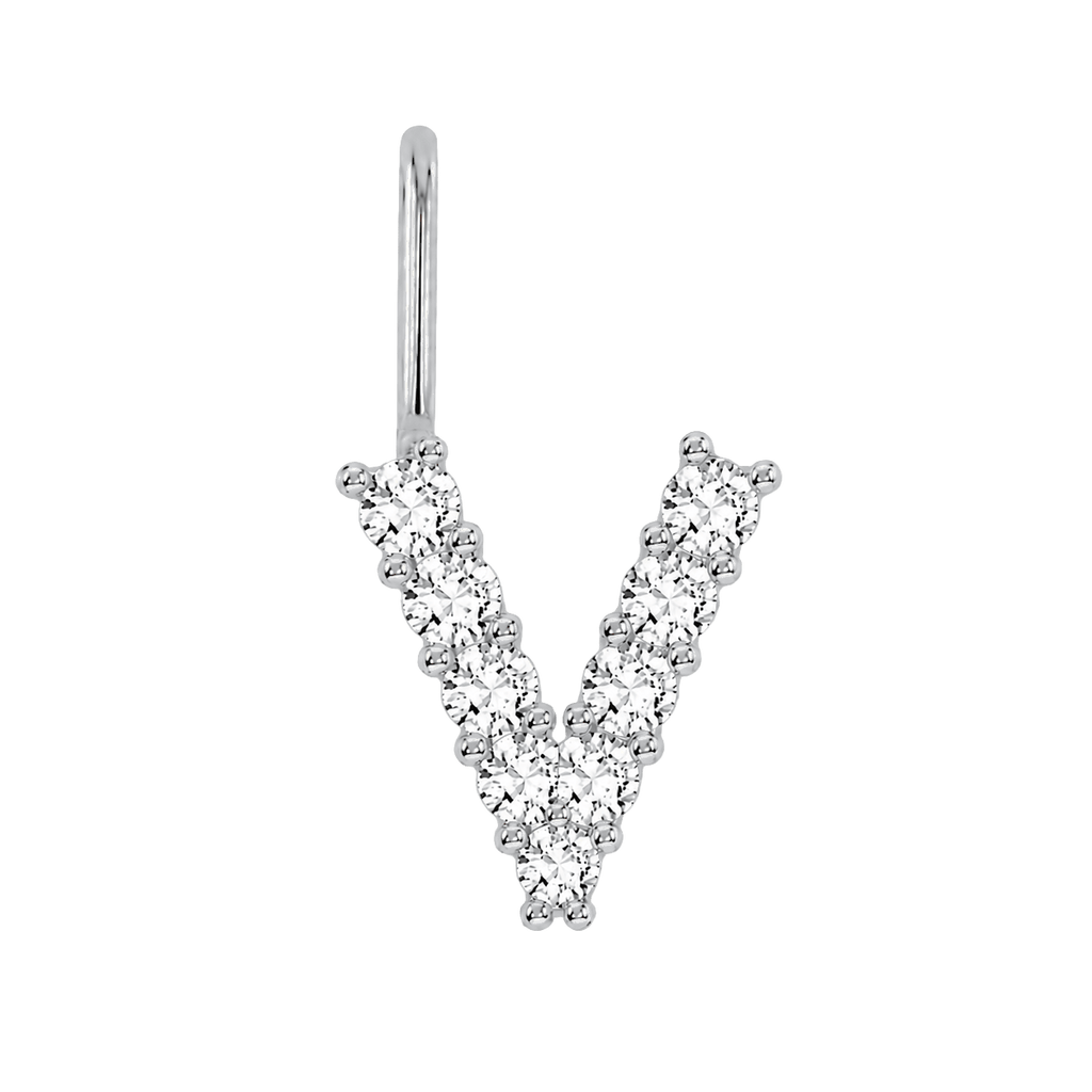 Diamond Initial Charm E118016