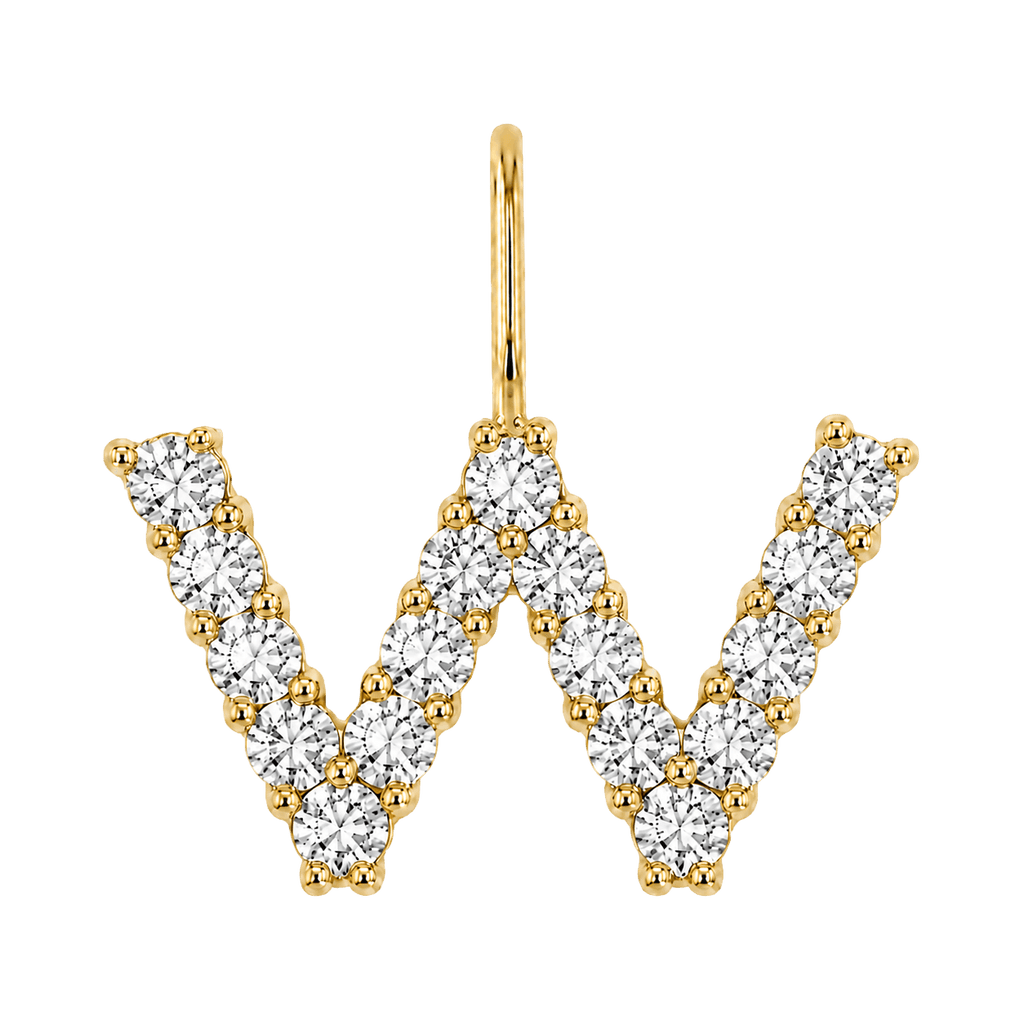 Diamond Initial Charm E118016
