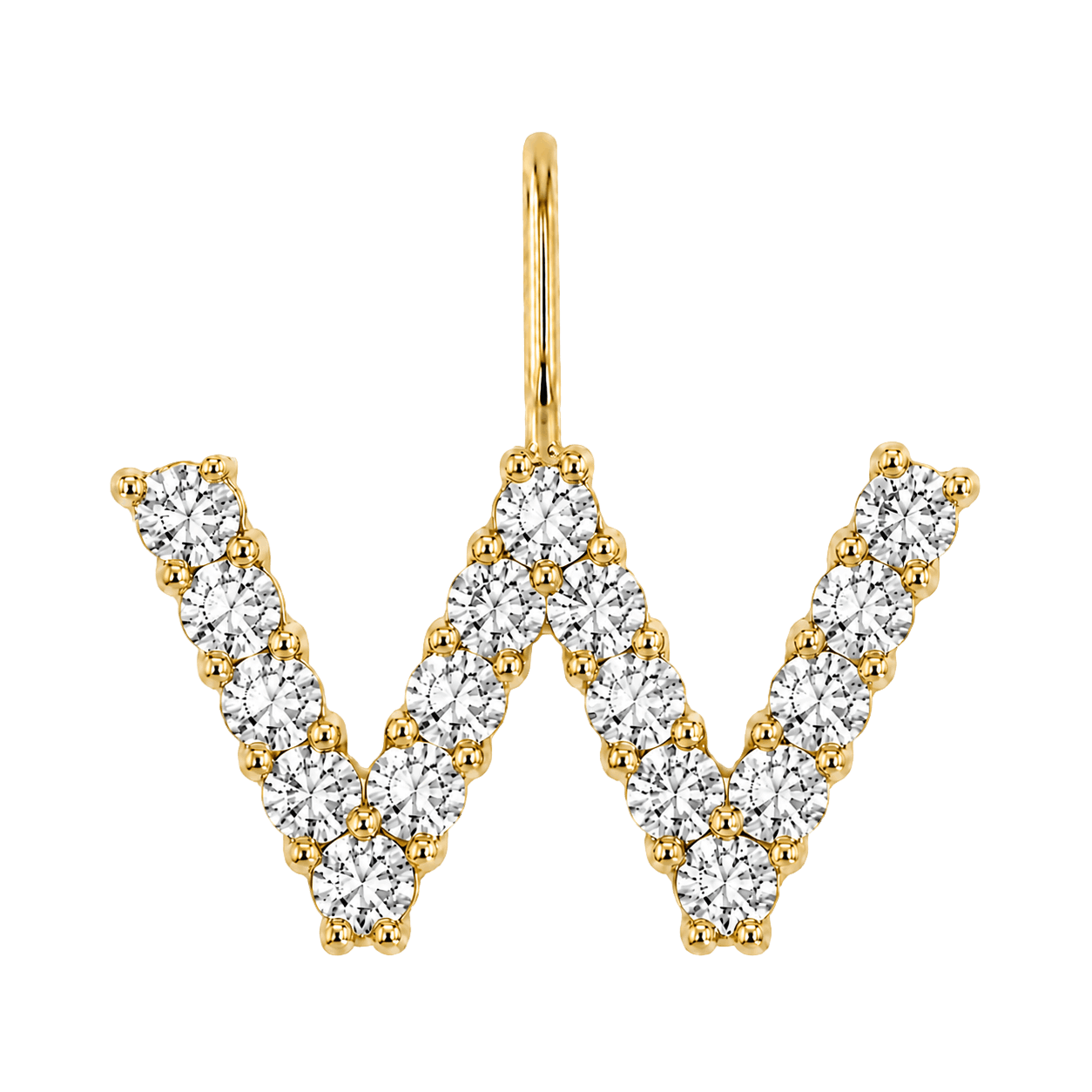 Diamond Initial Charm E118016