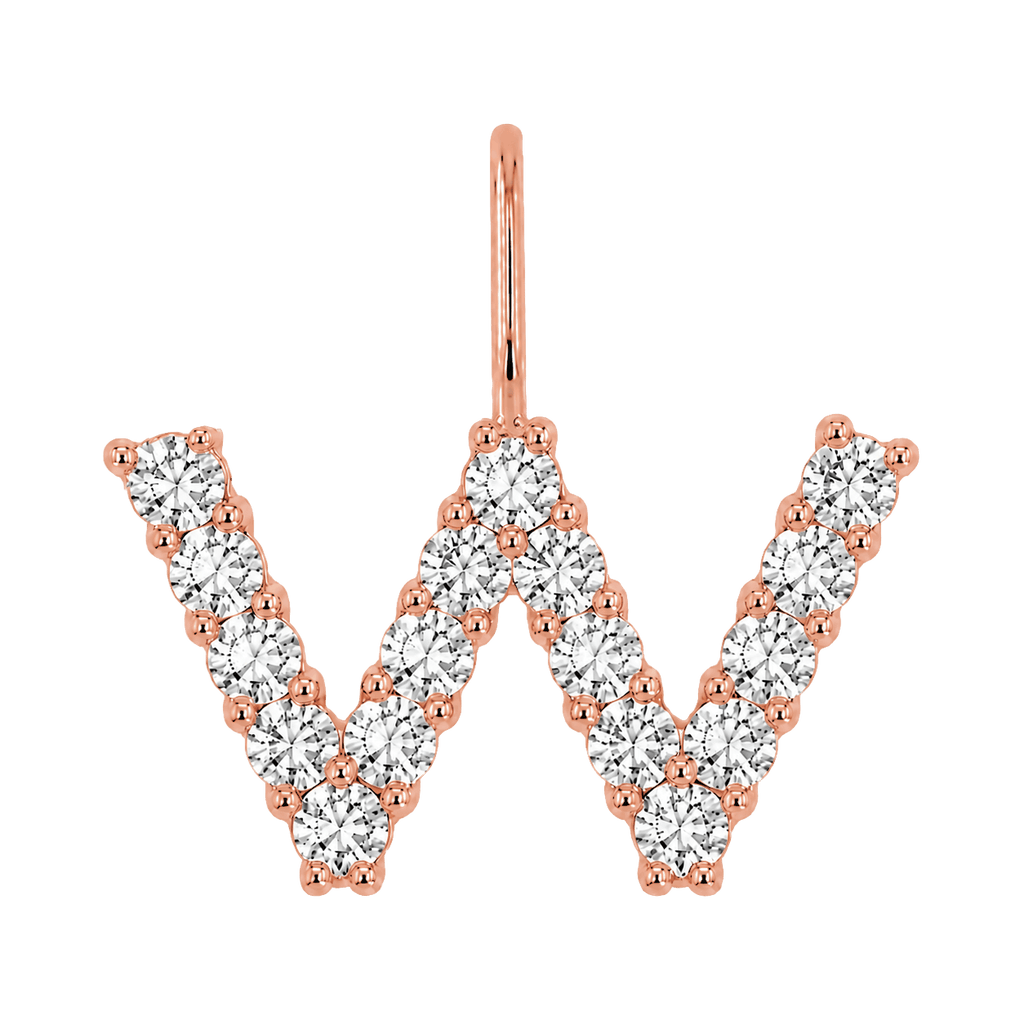 Diamond Initial Charm E118016
