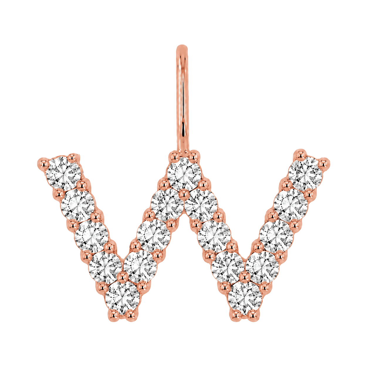 Diamond Initial Charm E118016