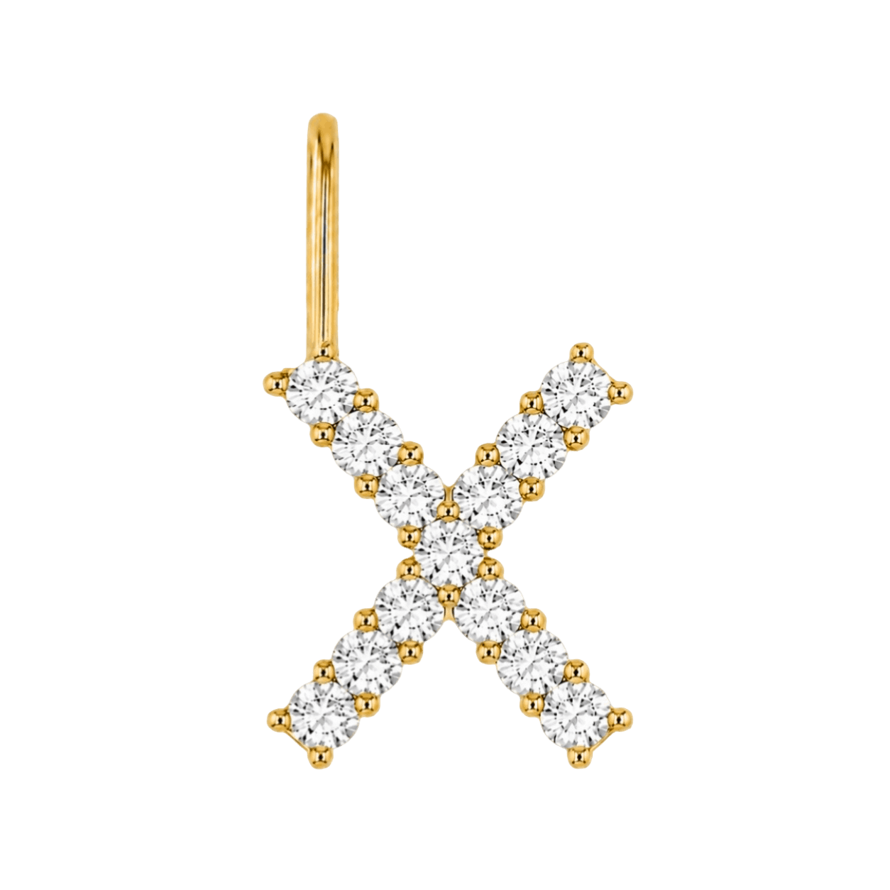 Diamond Initial Charm E118016