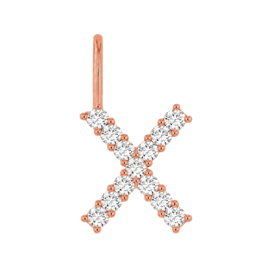 Diamond Initial Charm E118016