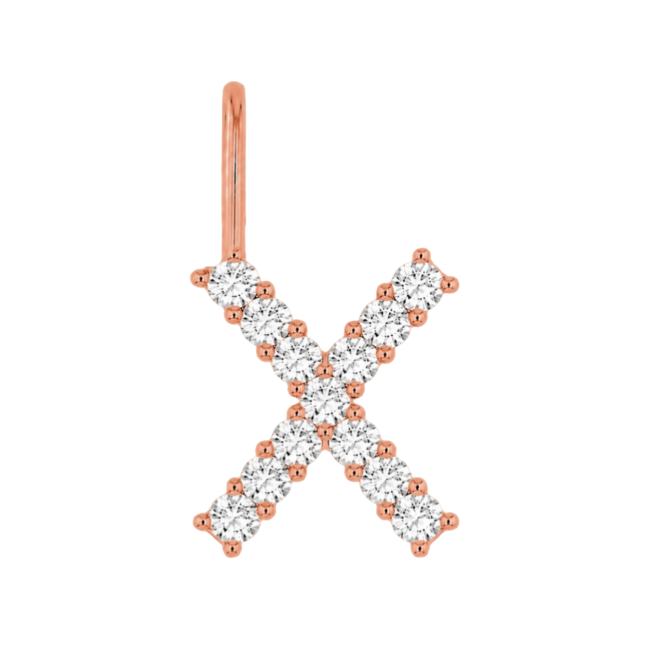 Diamond Initial Charm E118016