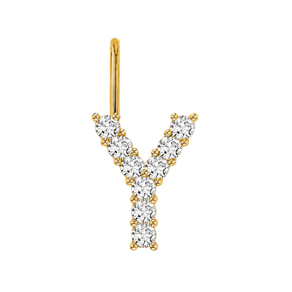 Diamond Initial Charm E118016
