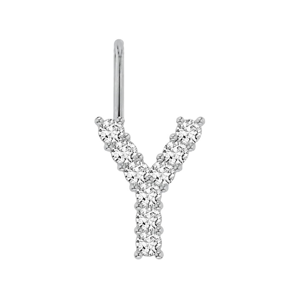 Diamond Initial Charm E118016