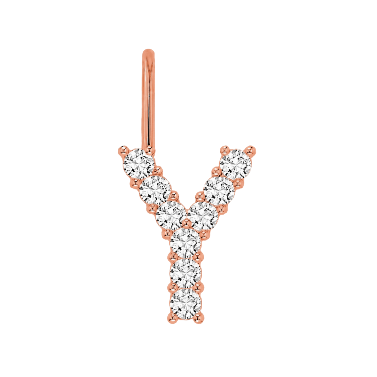 Diamond Initial Charm E118016