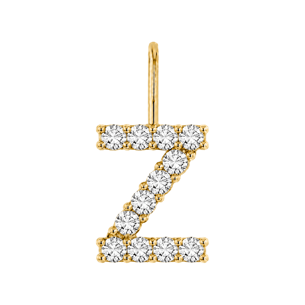 Diamond Initial Charm E118016